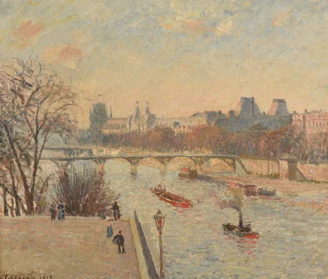 El Louvre, Camille Pissarro