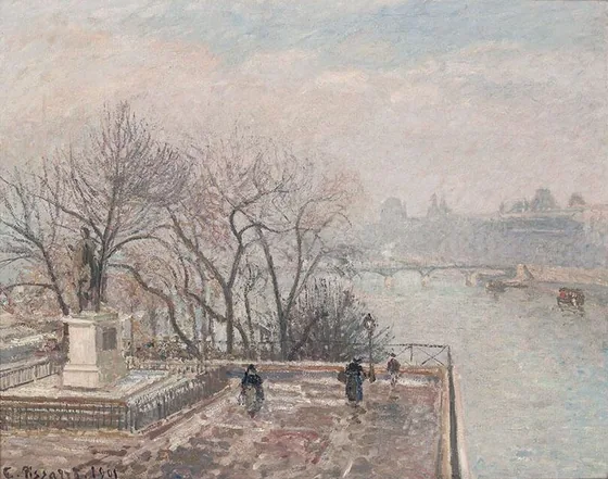 Le Louvre, Coucher de soleil, Givre (Seconde Série)