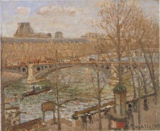 Le Louvre et le pont du Carrousel, soleil