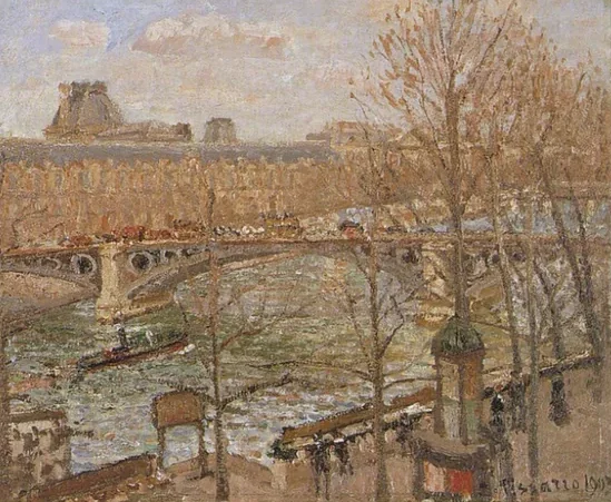 Le Louvre et le pont du Carrousel, soleil
