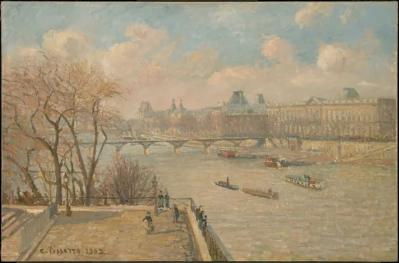 Le Louvre, matin, soleil