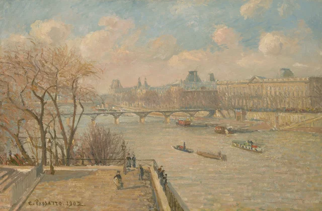 El Louvre, mañana, sol