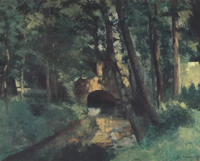 El puentecito, Pontoise, Camille Pissarro