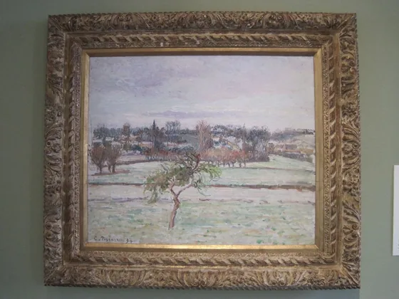 Le Pommier, effet de neige à Éragny