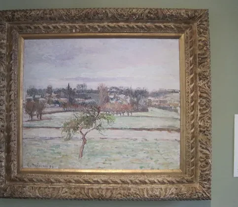 Le Pommier, effet de neige à Éragny