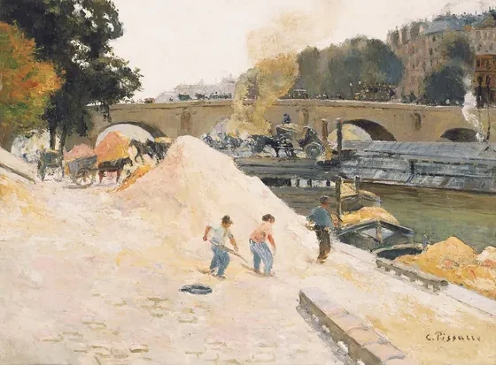 Le Pont-Marie vu depuis le quai d'Anjou