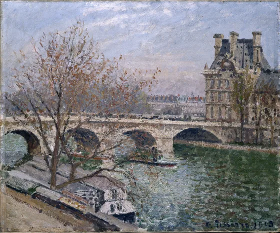 Le Pont Royal et le Pavillon de Flore, Matin, Soleil