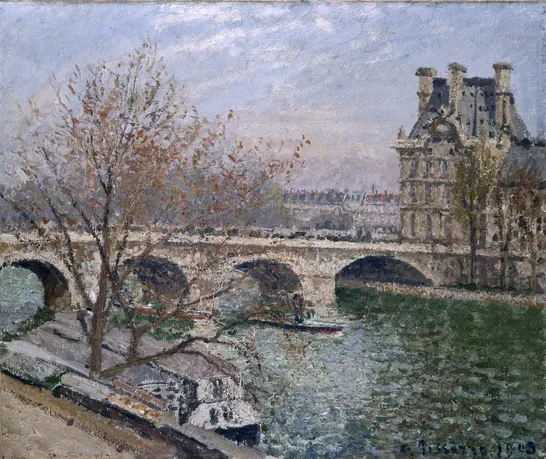Le Pont Royal et le Pavillon de Flore, Matin, Soleil