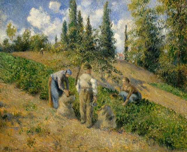 La cosecha, Pontoise, Camille Pissarro