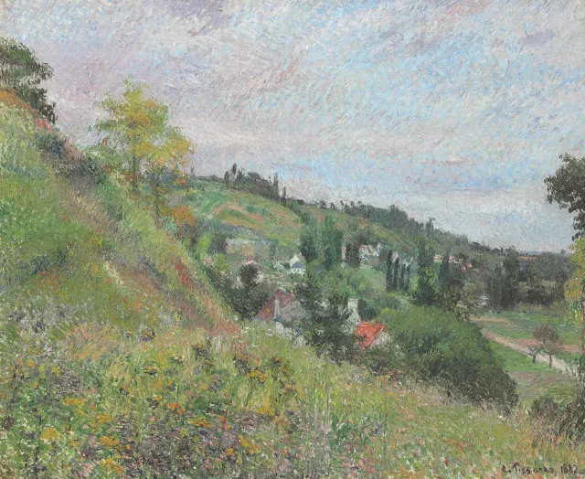 As colinas do Chou, Pontoise, Camille Pissarro