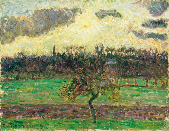 Les prairies à Éragny, pomme