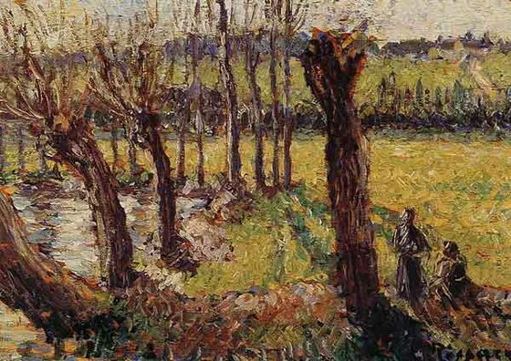 Les Saules en hiver, Eragny