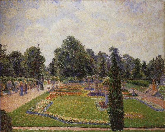 Londres. Kew garden, allée de la grande serre