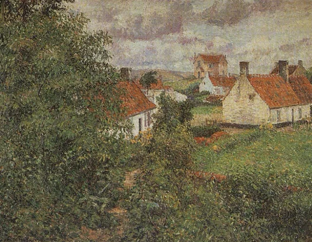 Casas en Knokke, Camille Pissarro
