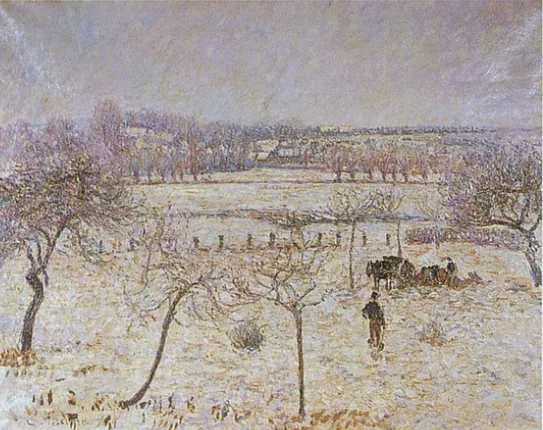 Neige et givre à Éragny