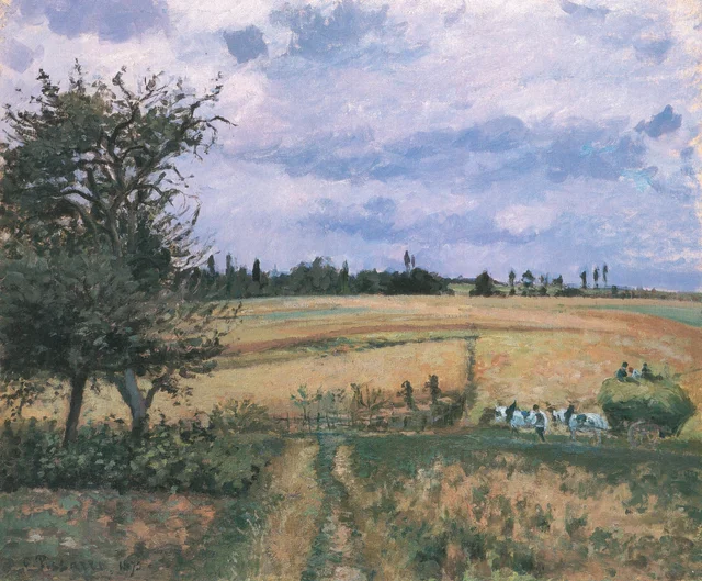 Paisaje en Pontoise, Camille Pissarro