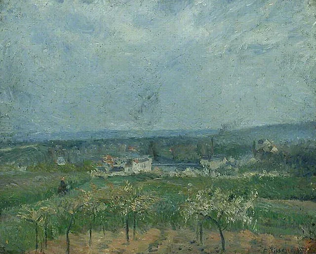 Paisaje en Pontoise, Camille Pissarro