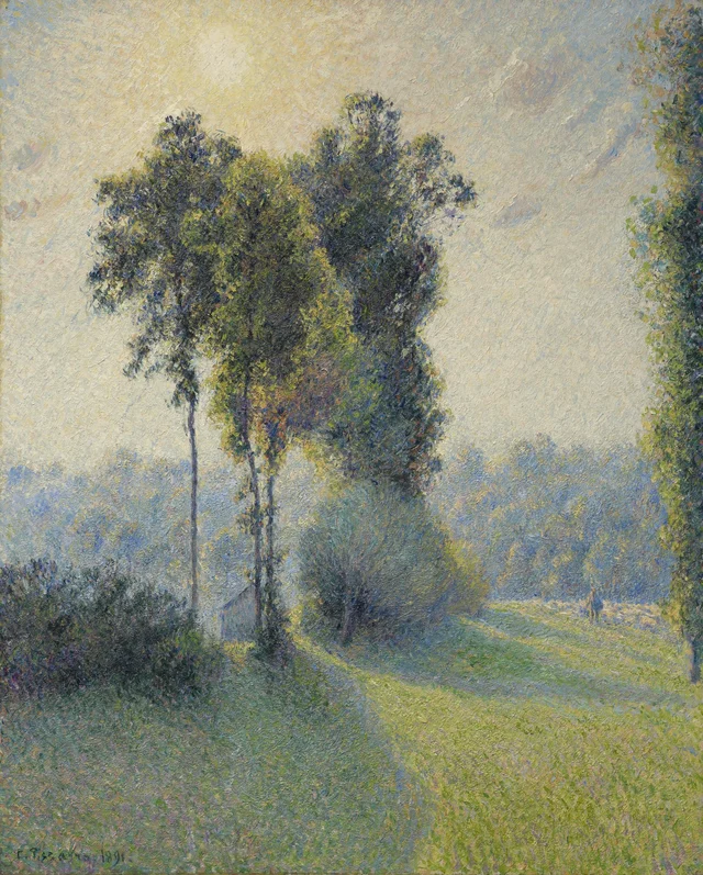 Paisaje en Saint-Charles, puesta de sol