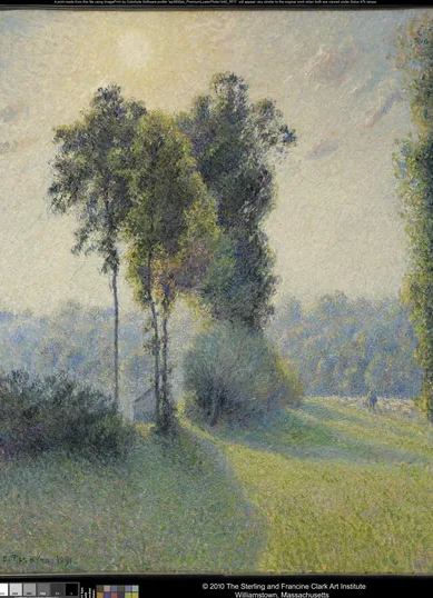 Paysage à Saint-Charles, soleil couchant