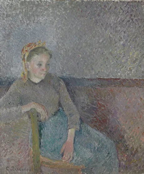 Paysanne assise