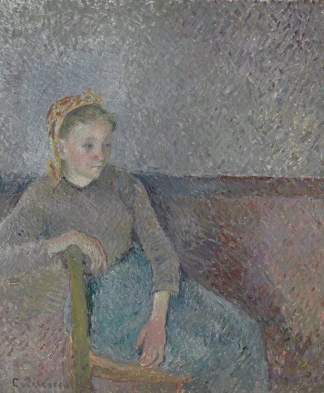 Campesina sentada