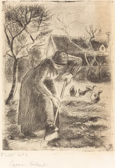 Paysanne bêchant (Peasant Laboring)