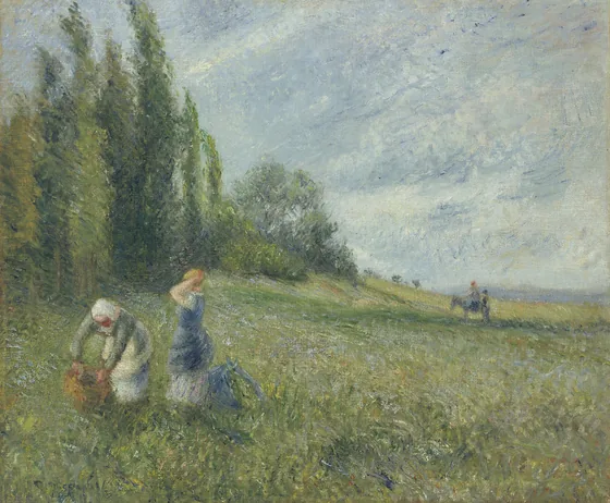 Paysannes dans les champs, Pontoise