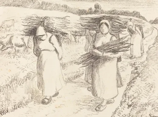Peasants Carrying Sticks (Paysannes portant des fagots)