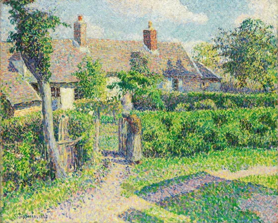 Peasants' houses, Eragny