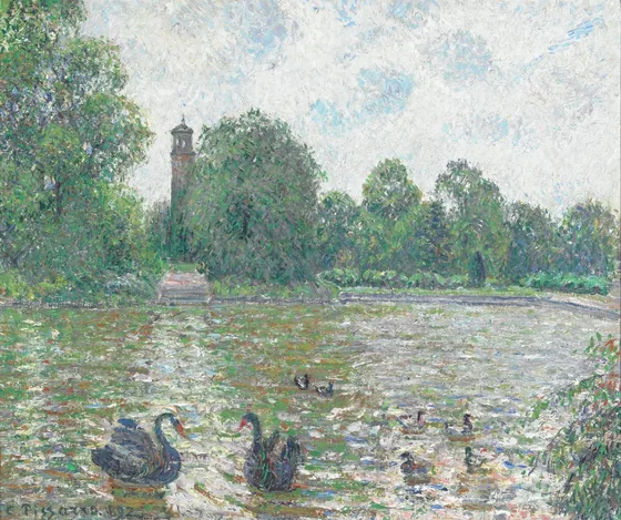 Pièce d'eau à Kew, Londres