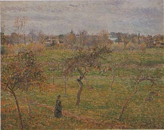 Pommiers dans le pré à Eragny