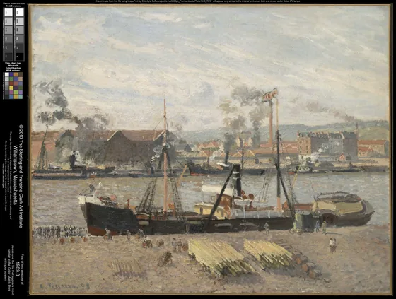 Port of Rouen, Unloading Wood