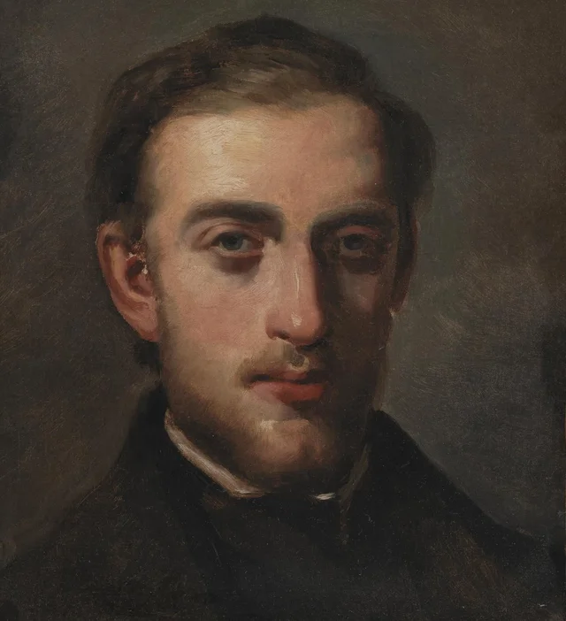Retrato del pintor Fritz Melbye (1826-69)