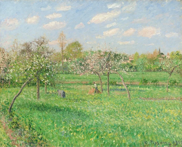 Primavera, mañana, sol, Éragny