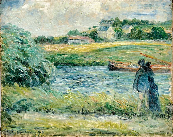 Promenade au bord de l'eau, Pontoise