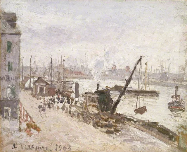 Cais no Havre, Camille Pissarro