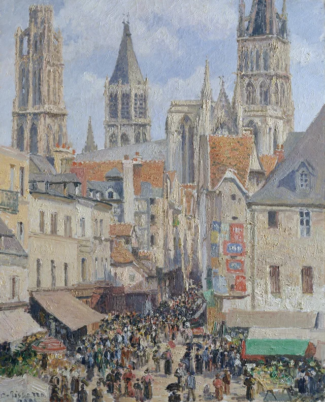 Rue de l'Épicerie, Rouen, Camille Pissarro