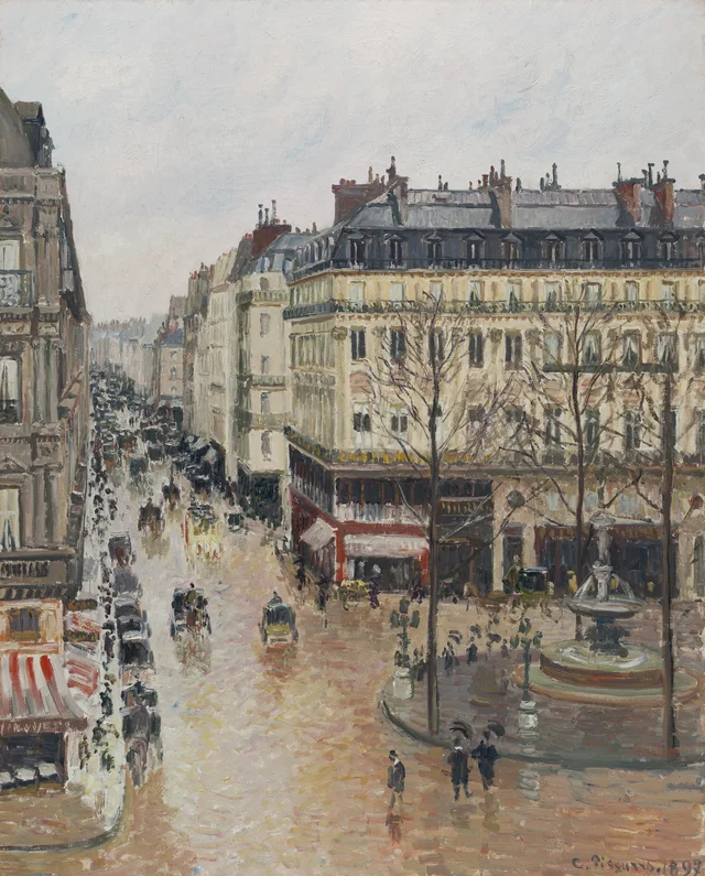 Rue Saint-Honoré, tarde, efecto de lluvia