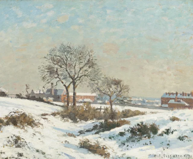 Paisaje nevado en South Norwood