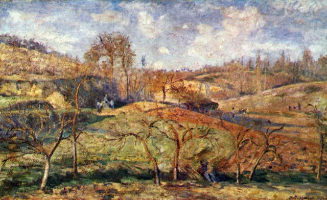 Soleil de mars, Pontoise, Camille Pissarro