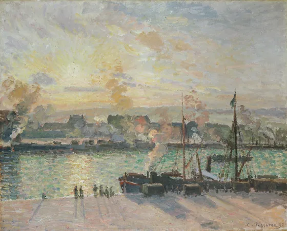 Sunset, Port of Rouen (Steamboats)