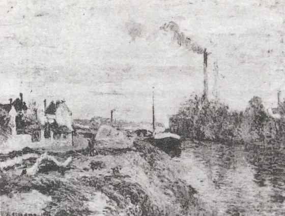 The Quai du Pothuis à Pontoise