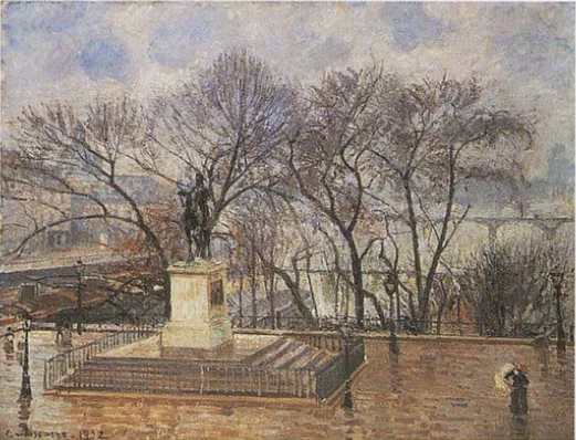 The Raised Terrace of the Pont-Neuf, Place Henri IV: in Morning Rain