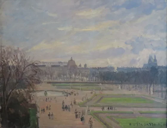 The Tuileries Gardens, Bright Cloudy Weather