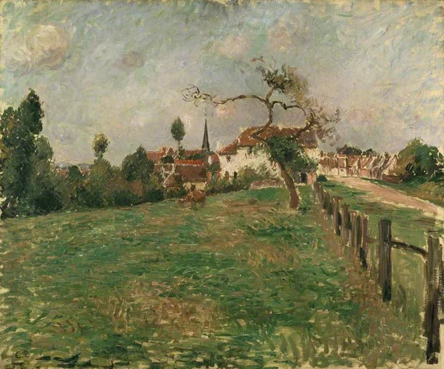 El pueblo de Éragny, Camille Pissarro