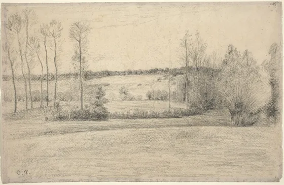Trees and Meadows at Eragny