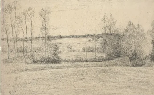 Trees and Meadows at Eragny