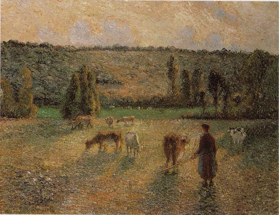 Vachère à Éragny