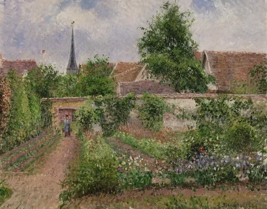 Vegetable Garden, Overcast Morning, Eragny