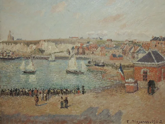 Vue de l'avant-port de Dieppe